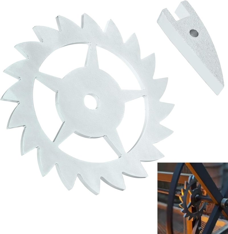 Haiouus Ratchet & Paw Gear for Santa Maria Grill Claw and Gear, with Any 1/2" Round Bar Or Square Tubing for The Handle Assembly & Any Diameter for The Wheel Grills - Universal Ratchet Paw Gear - Image 1